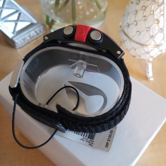 NIXON Baja Black & Red Polycarbonate Men's Watch - Picture 3 of 4